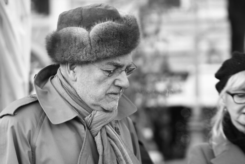 russian wearing hat